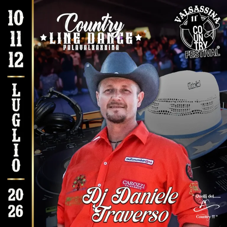 Valsassina Country Festival 2026 Country Line Dance Dj Daniele Traverso