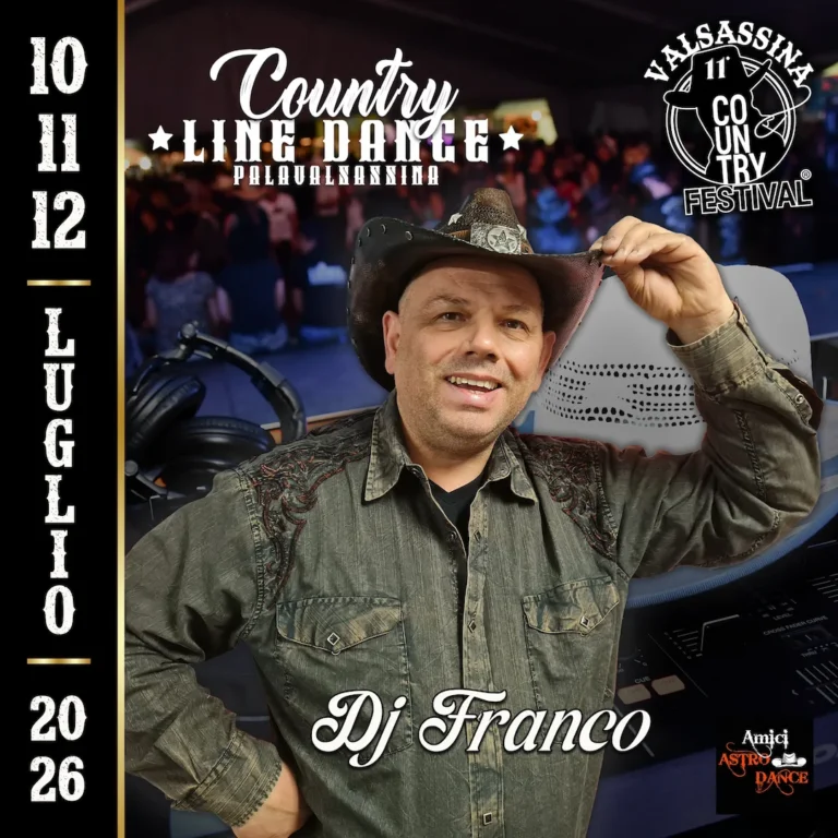 Valsassina Country Festival 2026 Country Line Dance Dj Franco