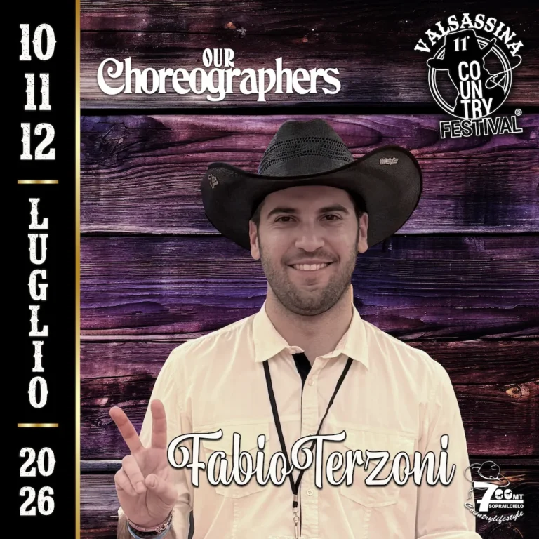 Valsassina Country Festival 2026 Coreografi Fabio Terzoni